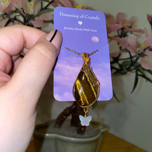 Load image into Gallery viewer, Tigers Eye w/ Butterfly Necklace