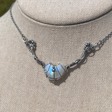 Load image into Gallery viewer, Rainbow Moonstone Moon Choker (Protection & Balance)
