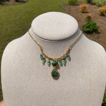 Load image into Gallery viewer, Malachite Mushroom Choker (Protection & Confidence)