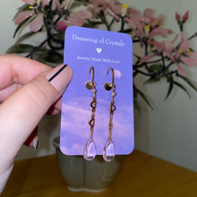 Load image into Gallery viewer, Pink Drop Heart Earrings