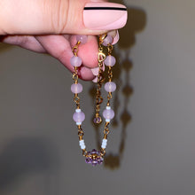 Cargar imagen en el visor de la galería, Pulsera de flores moradas de ensueño