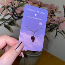 Cargar imagen en el visor de la galería, Collar de turmalina en forma de sandía cruda