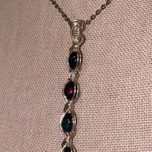 Load image into Gallery viewer, Black Opal Necklace (In Sterling Silver Wire - Rare)