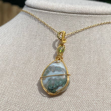 Load image into Gallery viewer, Moss Agate & Peridot Necklace