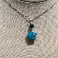 Load image into Gallery viewer, Blue Apatite & Obsidian Necklace