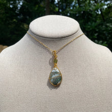 Load image into Gallery viewer, Moss Agate & Peridot Necklace