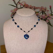 Load image into Gallery viewer, Blue Apatite x Obsidian Choker