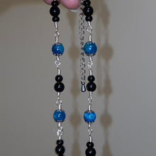 Load image into Gallery viewer, Blue Apatite x Obsidian Choker