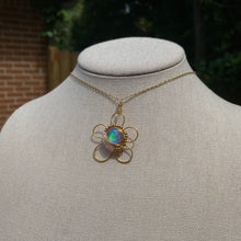 Load image into Gallery viewer, Aura/Aurora Opal Flower Necklace