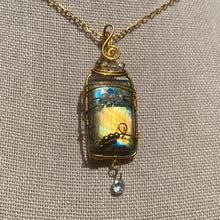 Load image into Gallery viewer, "Potion Bottle" Labradorite Necklace