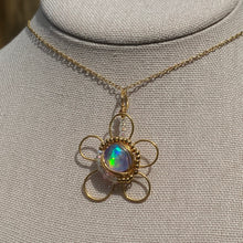 Load image into Gallery viewer, Aura/Aurora Opal Flower Necklace