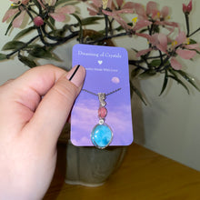 Load image into Gallery viewer, Larimar x Pink Opal Necklace
