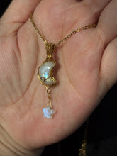 Load image into Gallery viewer, Double Moonstone Necklace
