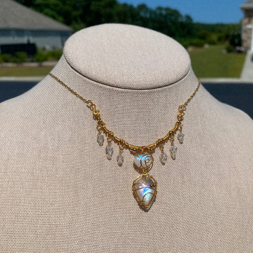 Rainbow Moonstone Choker (Hope & Harmony)