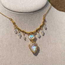 Load image into Gallery viewer, Rainbow Moonstone Choker (Hope &amp; Harmony)
