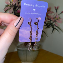 Load image into Gallery viewer, Pink Drop Heart Earrings
