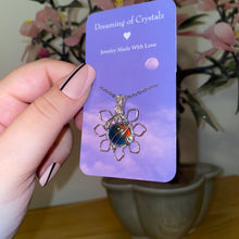 Load image into Gallery viewer, Aura Opal Flower Necklace
