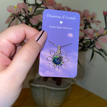 Load image into Gallery viewer, Aura Opal Flower Necklace
