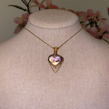 Load image into Gallery viewer, Sunset Labradorite Heart Necklace (Choose Chain)
