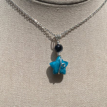 Load image into Gallery viewer, Blue Apatite &amp; Obsidian Necklace
