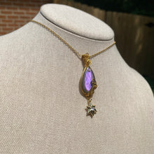 Load image into Gallery viewer, Vibrant Purple Labradorite Necklace
