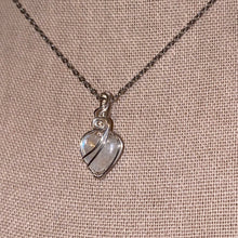 Load image into Gallery viewer, Rainbow Moonstone Heart Necklace (Choose Chain)
